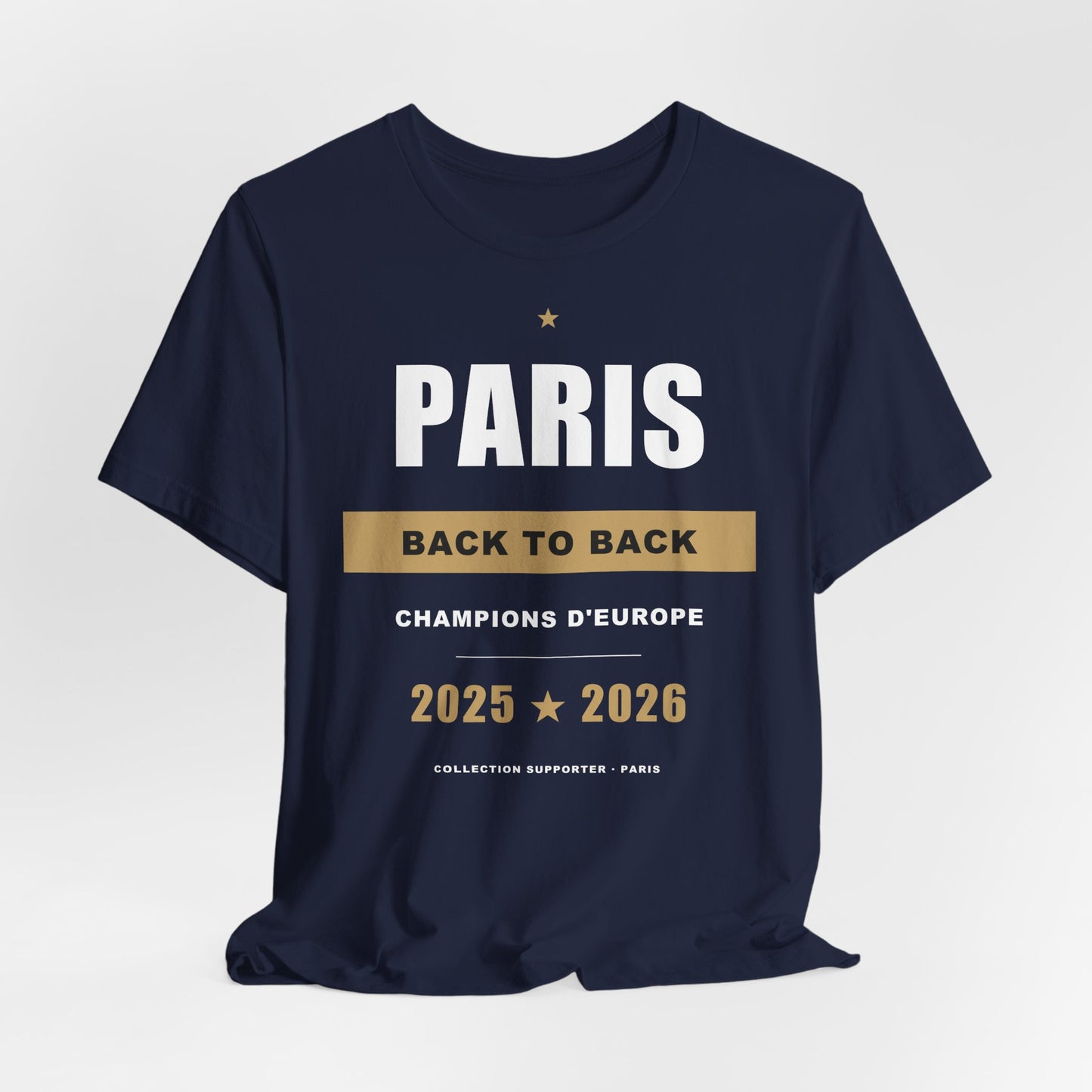 T-shirt Paris Back to Back - Champions d'Europe 25/26