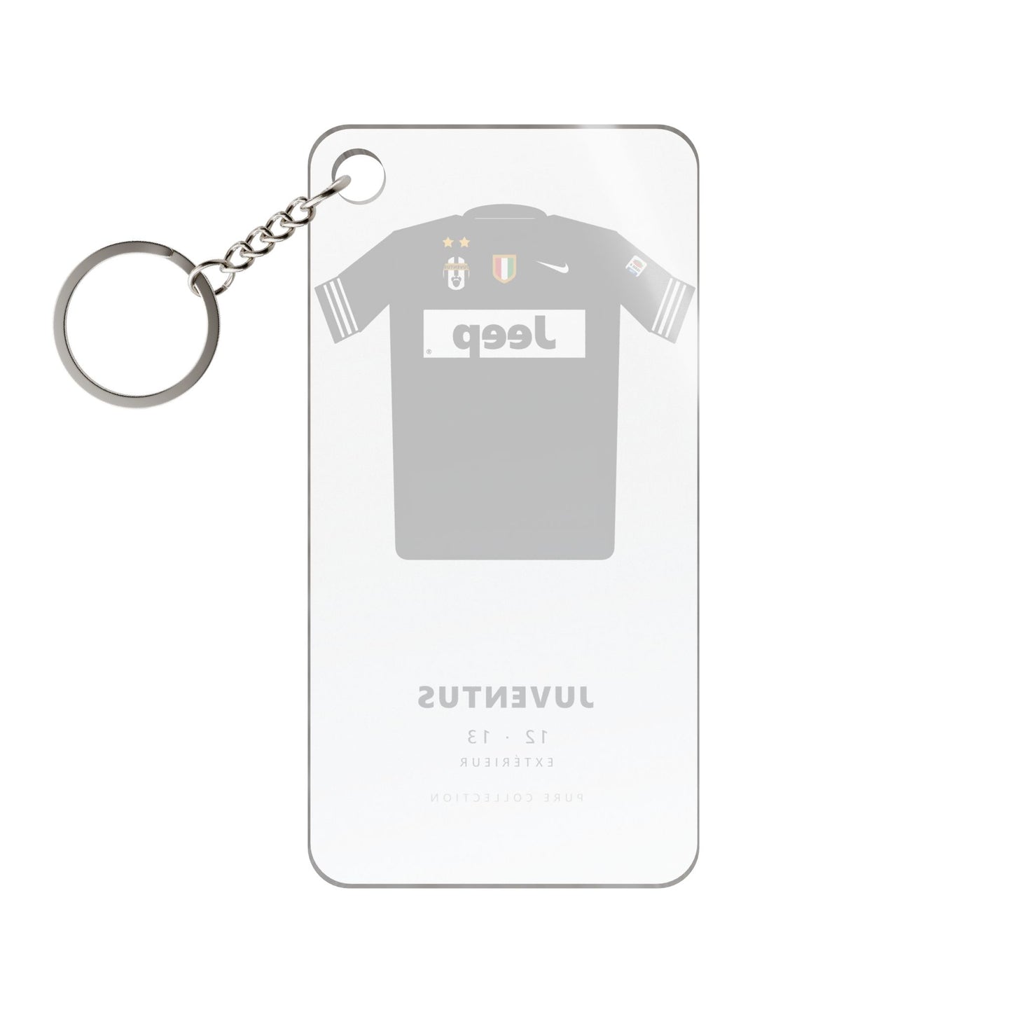 Porte-clés Juventus 12-13 Extérieur — Maillot acrylique · Pure Collection