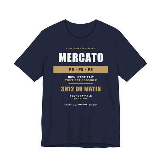 T-shirt Mercato — Humour Supporter Foot