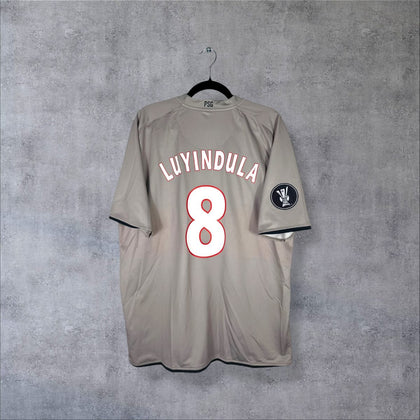 Maillot PSG 2008-2009 Away Shirt - Luyindula #8 (XL)