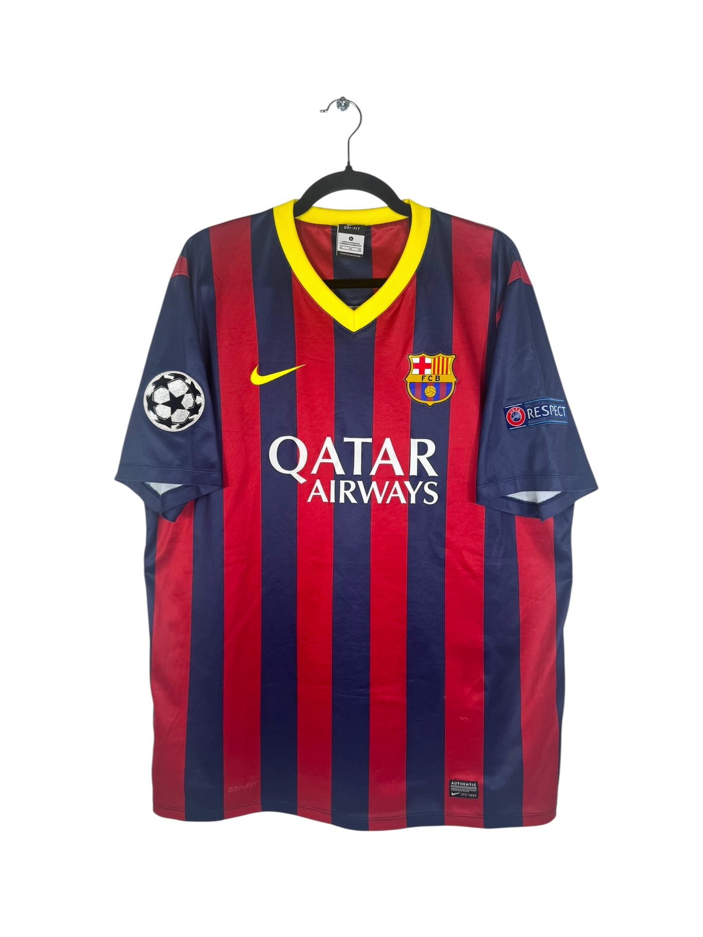 Maillot FC Barcelone 2013-2014 domicile pro version Xavi