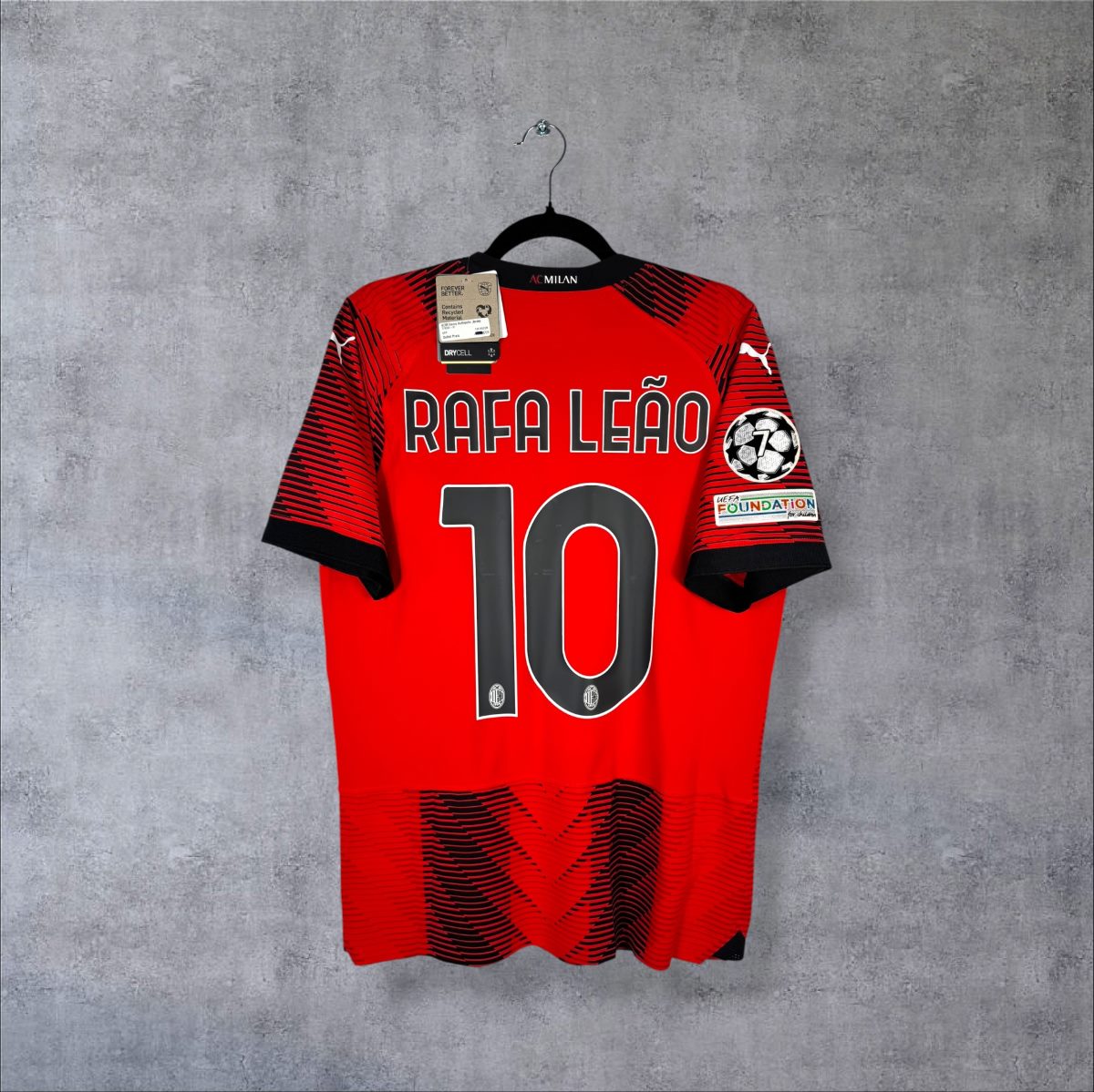 AC Milan 2023-2024 Home Authentic Shirt Leão 10 (M) – Pure