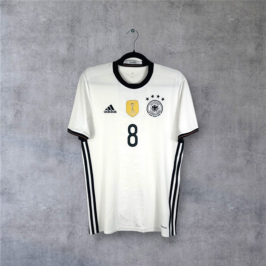 Maillot Allemagne 2015-2016 domicile Adidas vue avant logo DFB