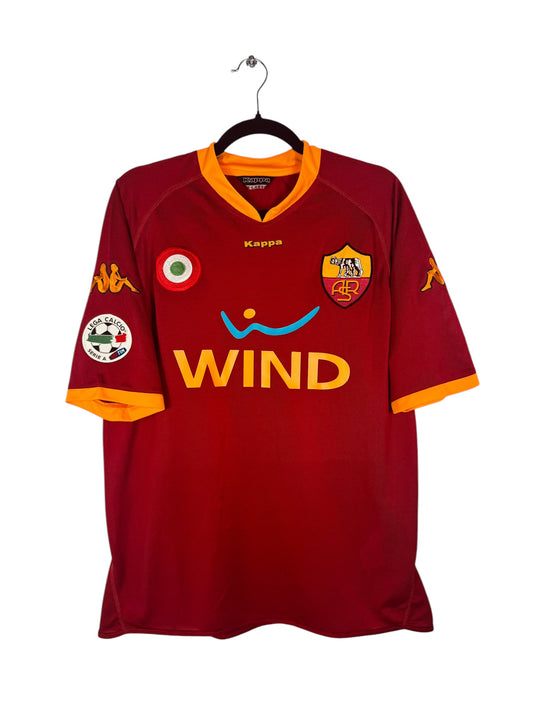 Maillot AS Roma 2007-2008 Domicile - Totti N°10 - Vue avant