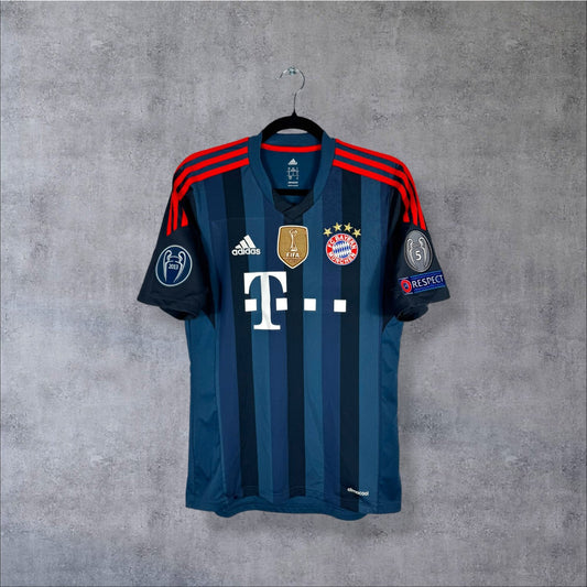 Maillot authentique Bayern Munich 2013-2014 Third Adidas noir vue de face
