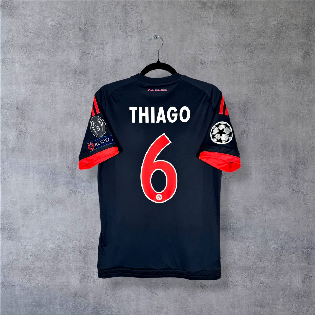 Bayern Munich 2015-2016 Third Shirt Thiago 6 Adidas Size S – Pure