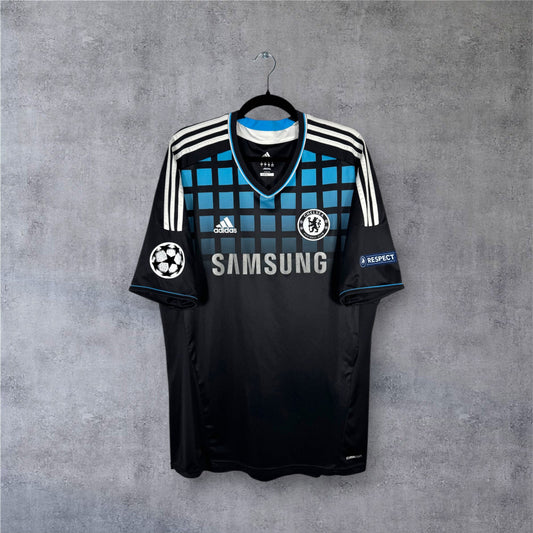 Maillot authentique Chelsea 2011-2012 Extérieur Adidas vue de face