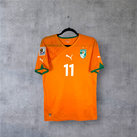 Maillot authentique Côte d'Ivoire 2010-2011 Domicile Puma vue de face