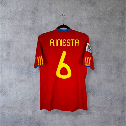 Maillot Espagne 2010 Domicile – Iniesta N°6 (S)
