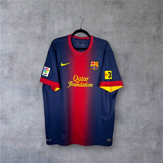 Maillot authentique FC Barcelone 2012-2013 Domicile Nike vue de face