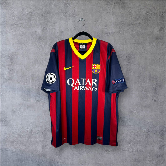 Maillot authentique FC Barcelone 2013-2014 Domicile Nike vue de face
