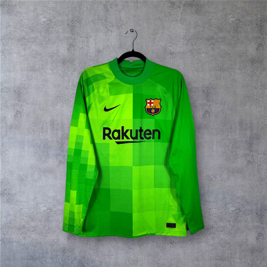 Maillot authentique FC Barcelone 2021-2022 Gardien Nike vue de face