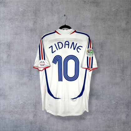 France 2006 Away White Shirt - Zidane No.10 (M)