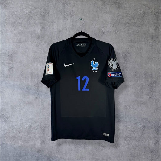 Maillot France third 2017-2018 noir Nike vue face avec coq FFF une étoile et numéro 12