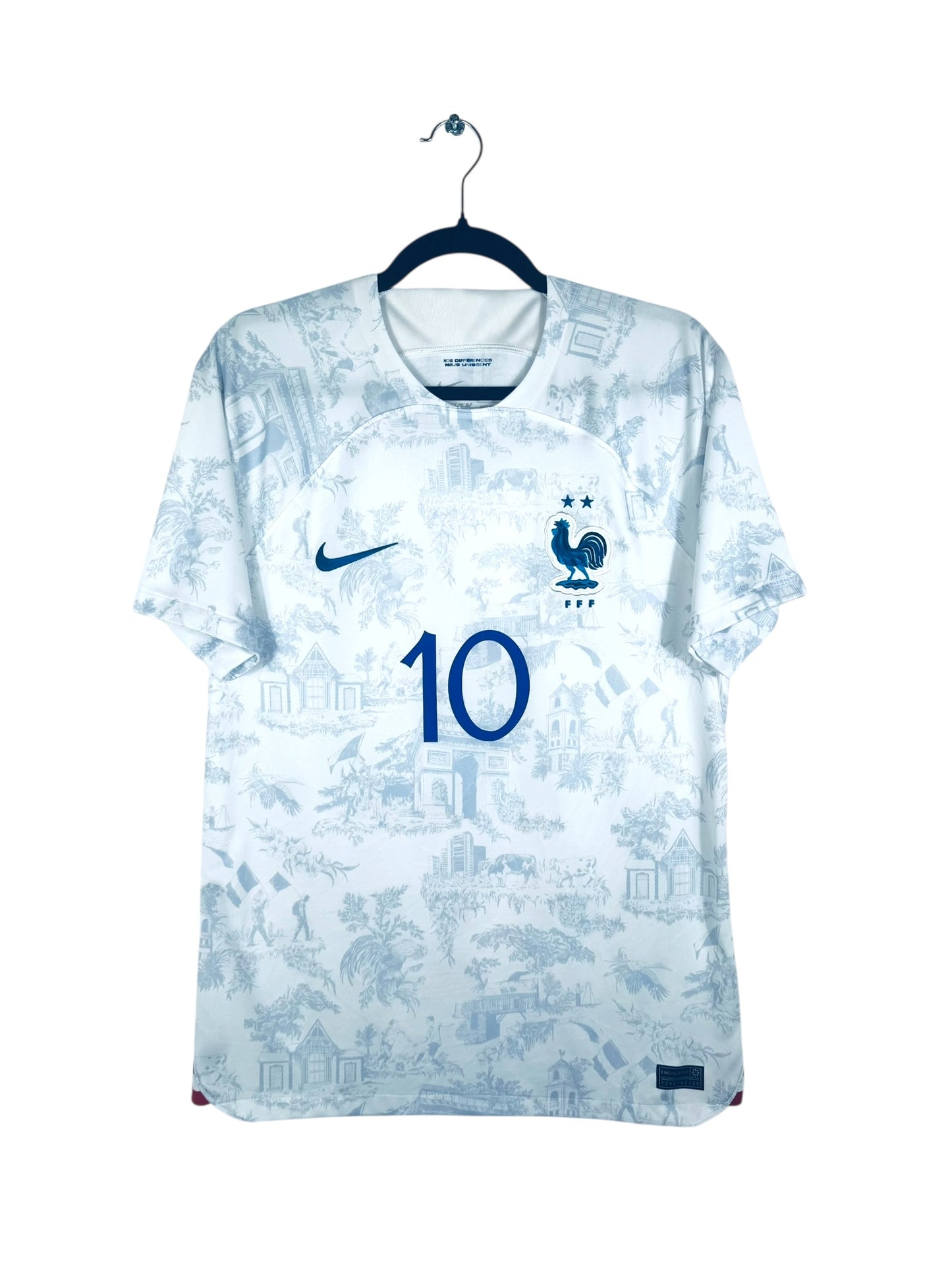 Maillot France 2022-2023 Extérieur - Mbappé N°10 - Vue avant