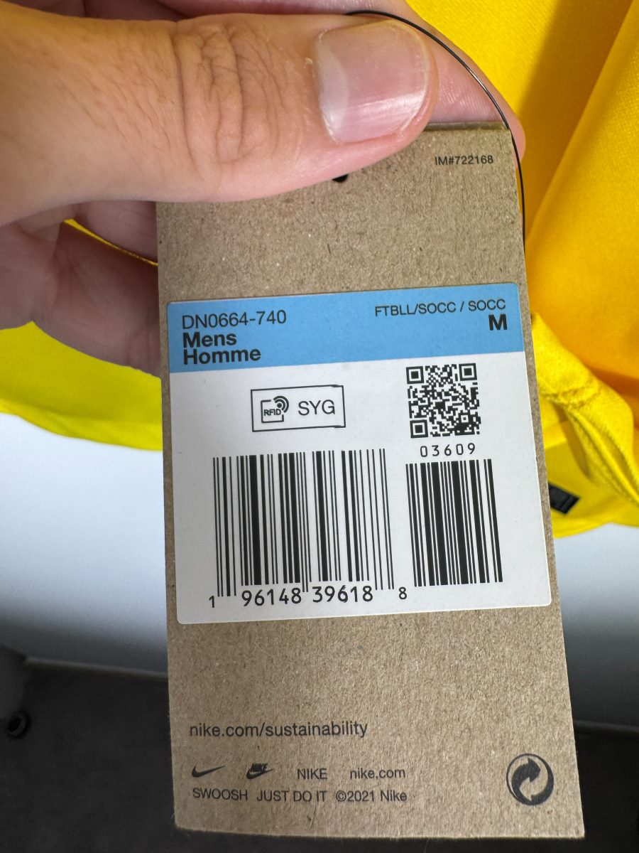 Étiquettes Nike d'origine attachées maillot gardien France 2022 neuf taille M