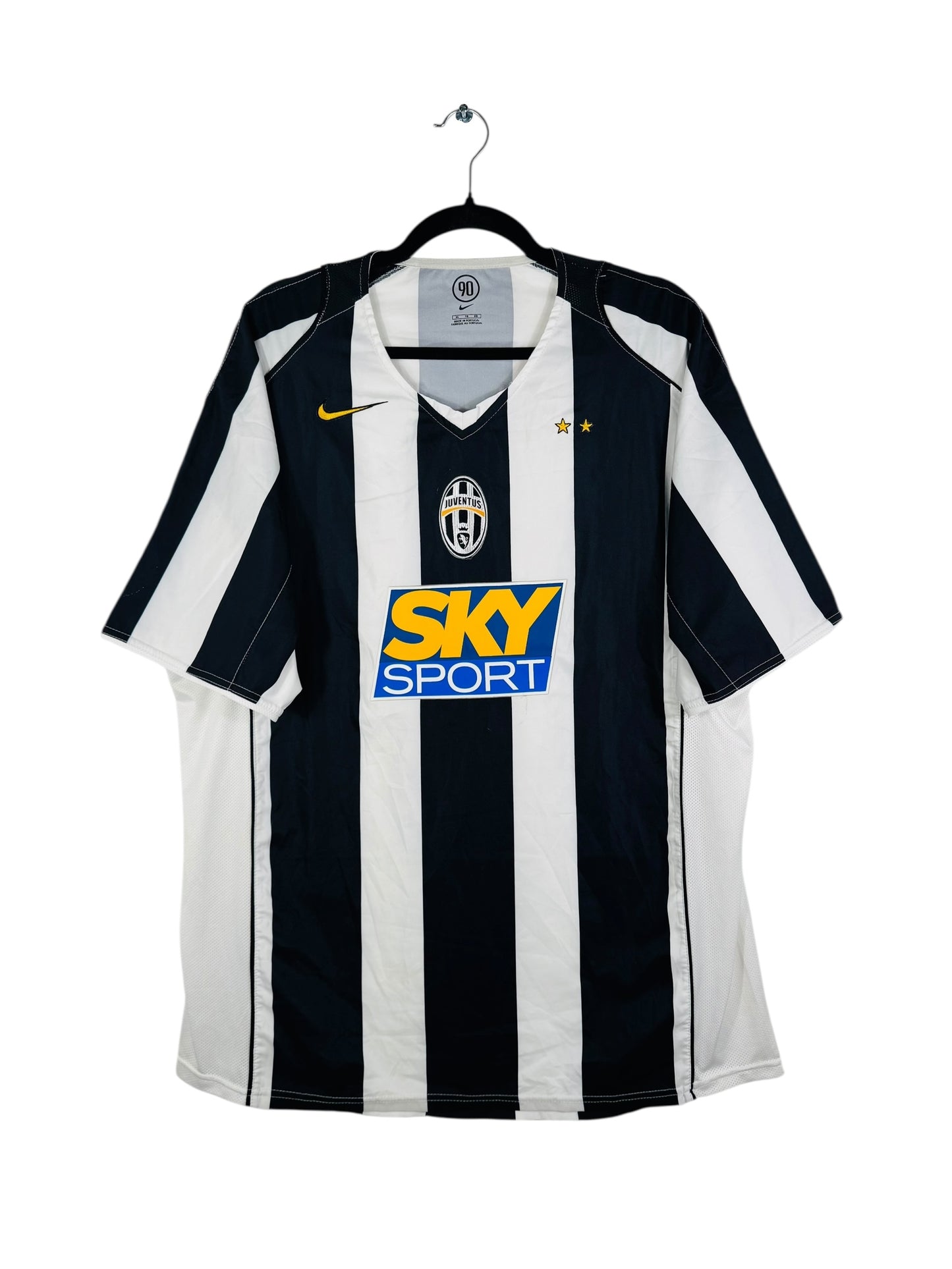Maillot Juventus 2004-2005 Domicile Zambrotta N°19 - Vue avant