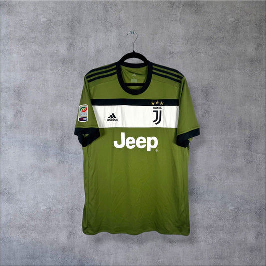 Maillot authentique Juventus 2017-2018 Third vert militaire Adidas vue de face