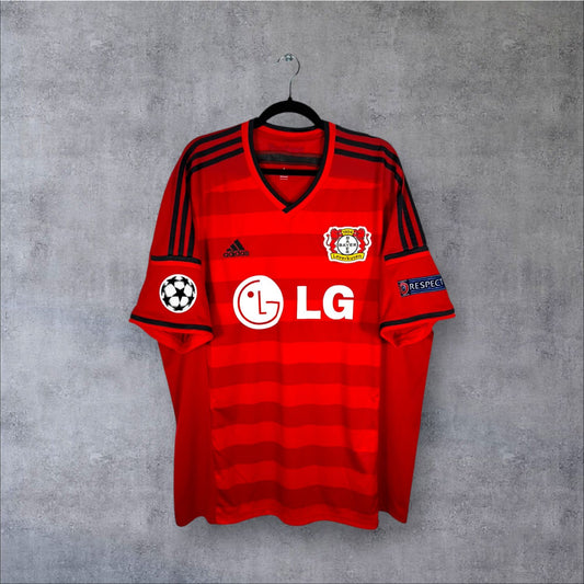 Maillot authentique Bayer Leverkusen 2014-2015 Domicile Adidas vue de face