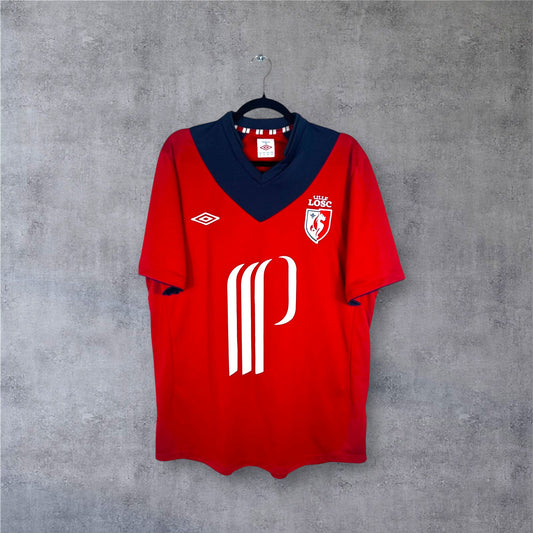 Maillot Lille 2012-2013 domicile Umbro vue avant logo LOSC