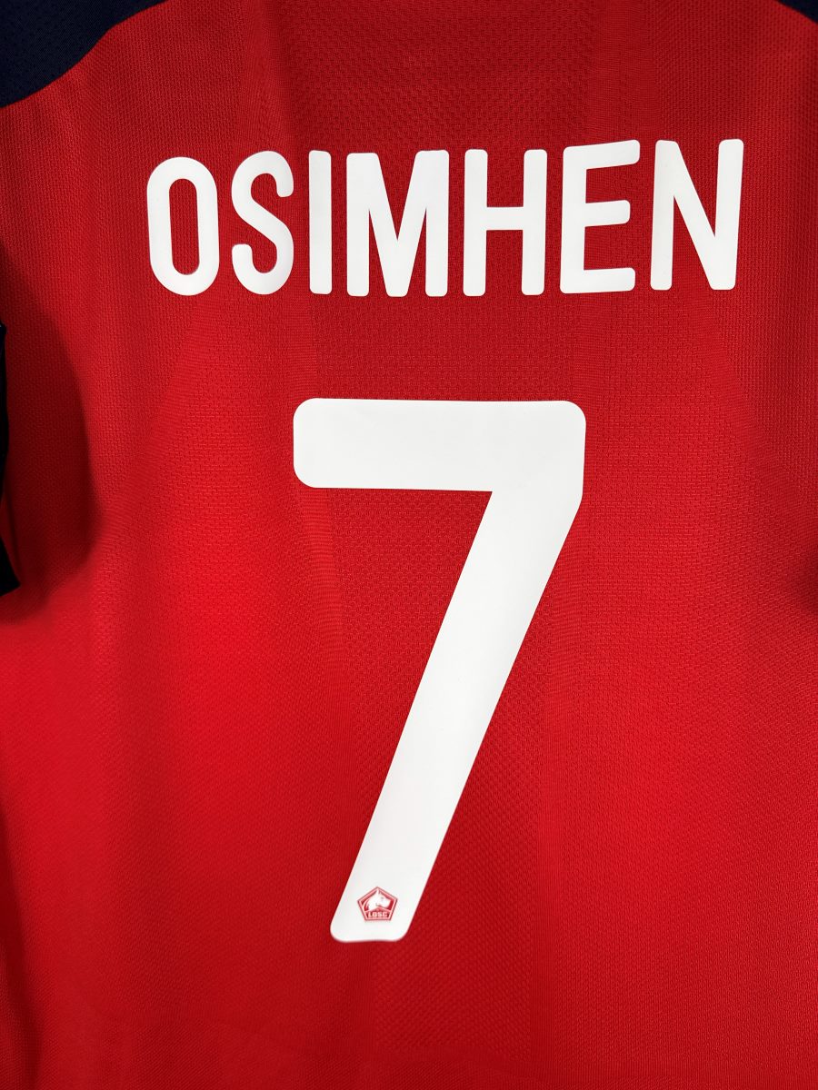 Maillot Lille LOSC 2019-2020 Domicile - détail flocage Osimhen 7