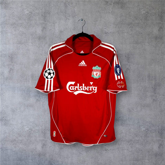 Maillot authentique Liverpool 2006-2007 Domicile Adidas vue de face