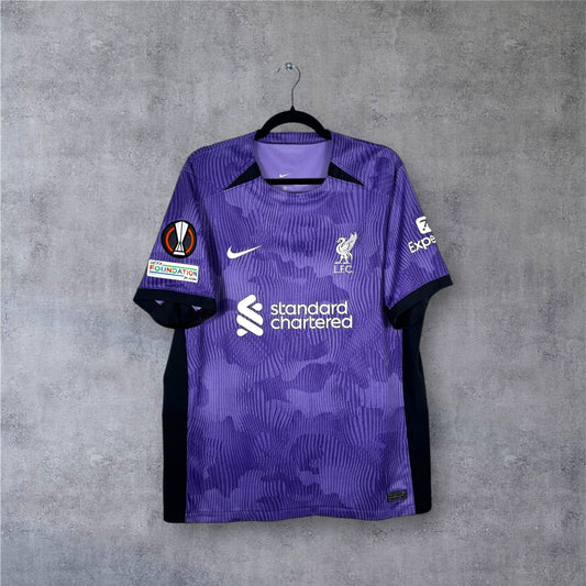 Maillot authentique Liverpool 2023-2024 Third Nike violet vue de face