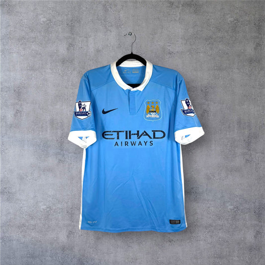 Maillot authentique Manchester City 2015-2016 Domicile Nike vue de face