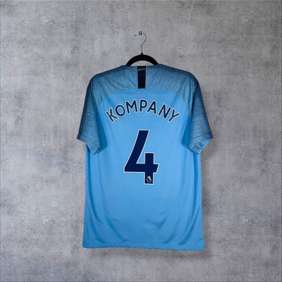 Maillot Manchester City 2018-2019 Domicile - Kompany N°4 (L)
