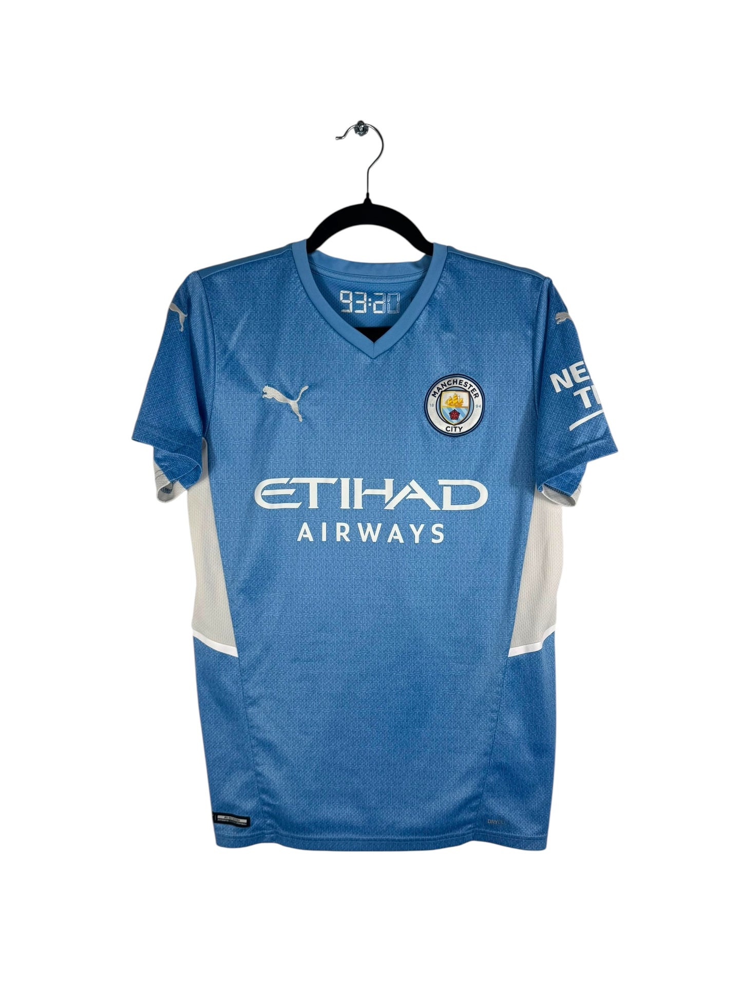 Maillot Manchester City 2021-2022 domicile Puma Mahrez 26 bleu ciel taille S vue avant