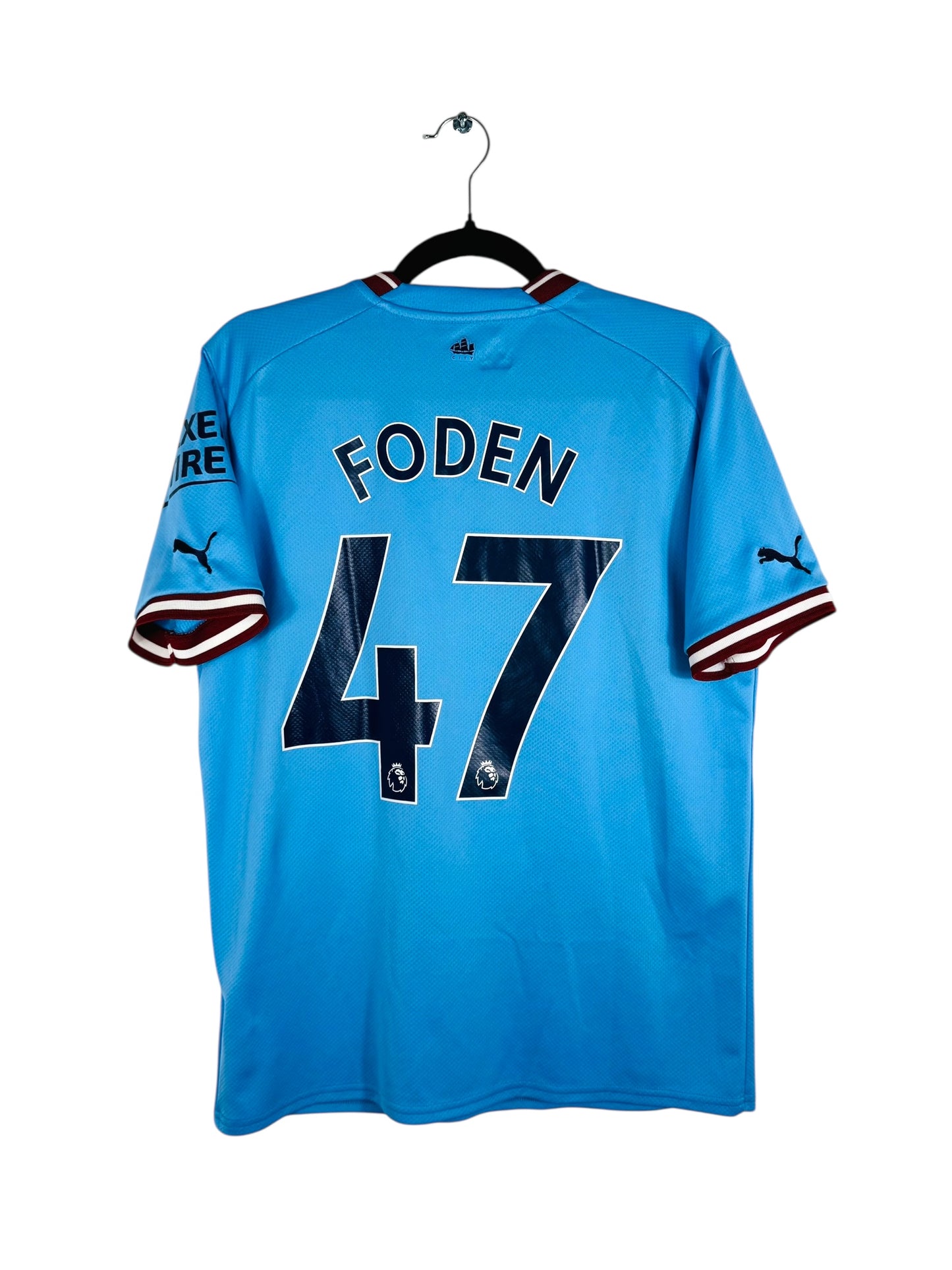 Maillot Manchester City 2022-2023 Domicile Foden N°47 - Vue arrière