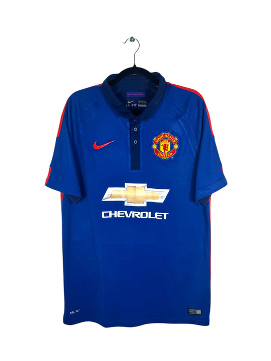 Maillot Manchester United 2014-2015 third Di Maria Nike vue avant logo