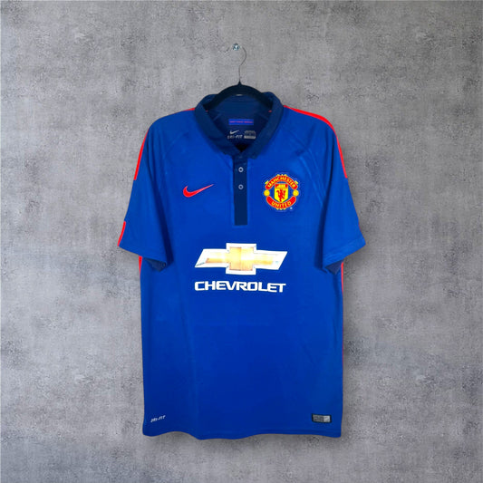 Maillot Manchester United 2014-2015 third Di Maria Nike vue avant logo