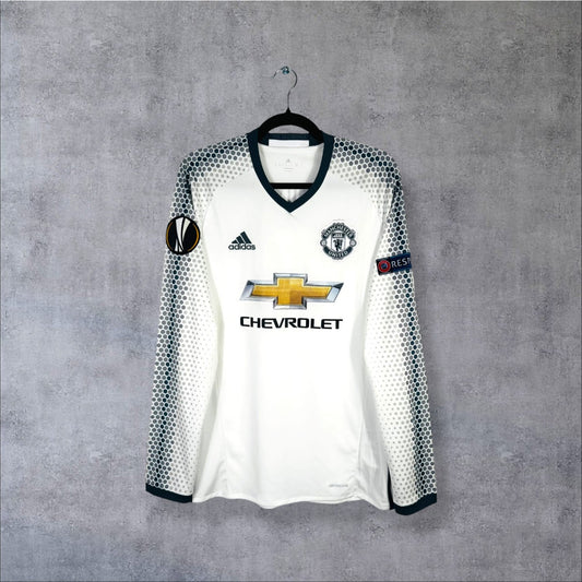 Maillot authentique Manchester United 2016-2017 Third Manches Longues Adidas vue de face