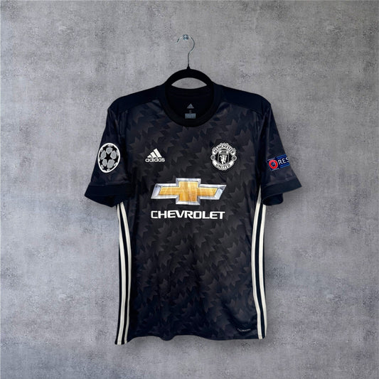 Maillot authentique Manchester United 2017-2018 Extérieur Adidas vue de face