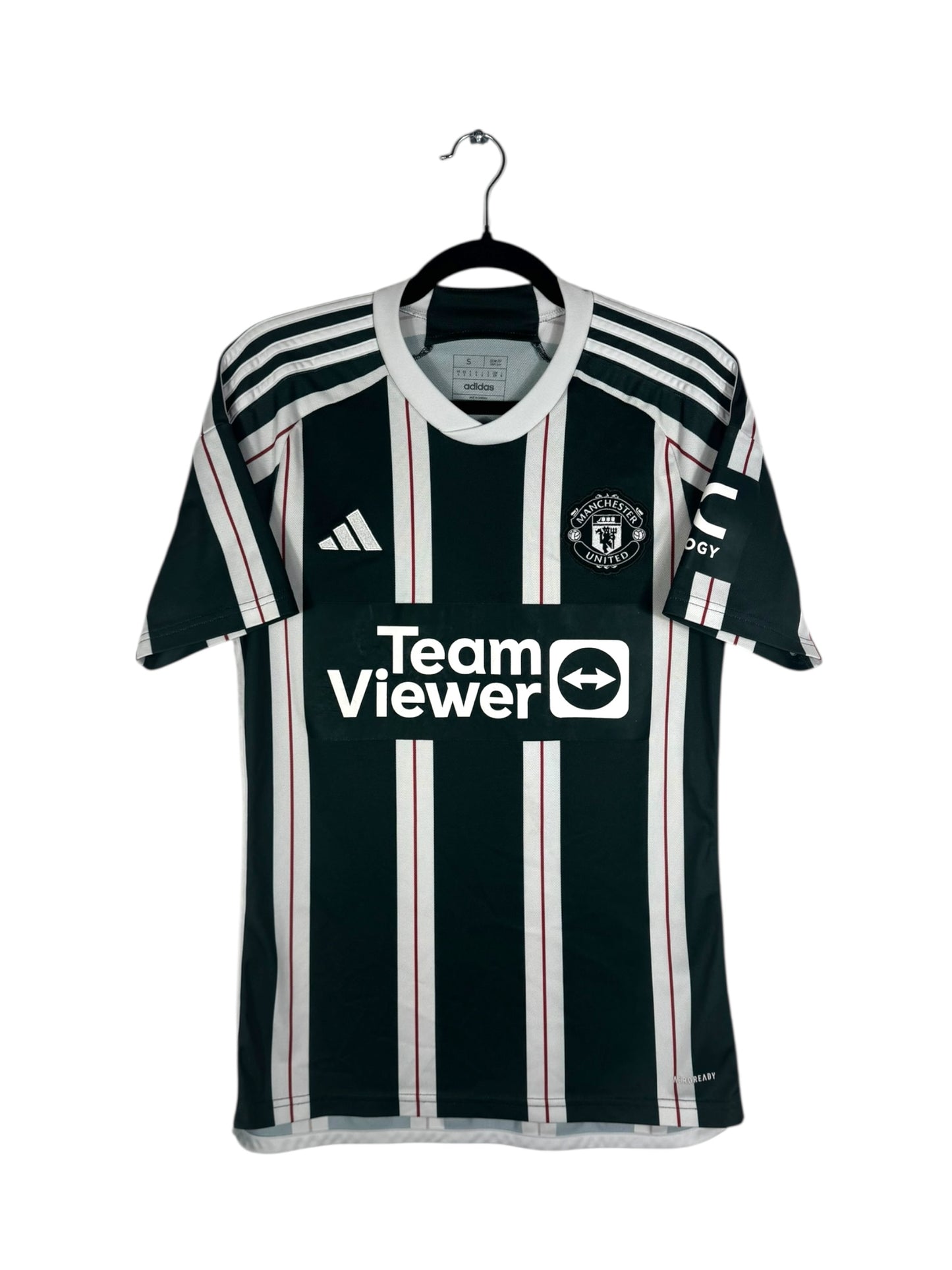 Maillot Manchester United 2023-2024 extérieur Adidas Mainoo 37 taille S vue avant
