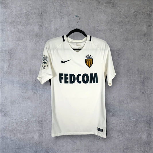 Maillot authentique AS Monaco 2016-2017 Extérieur Nike blanc vue de face