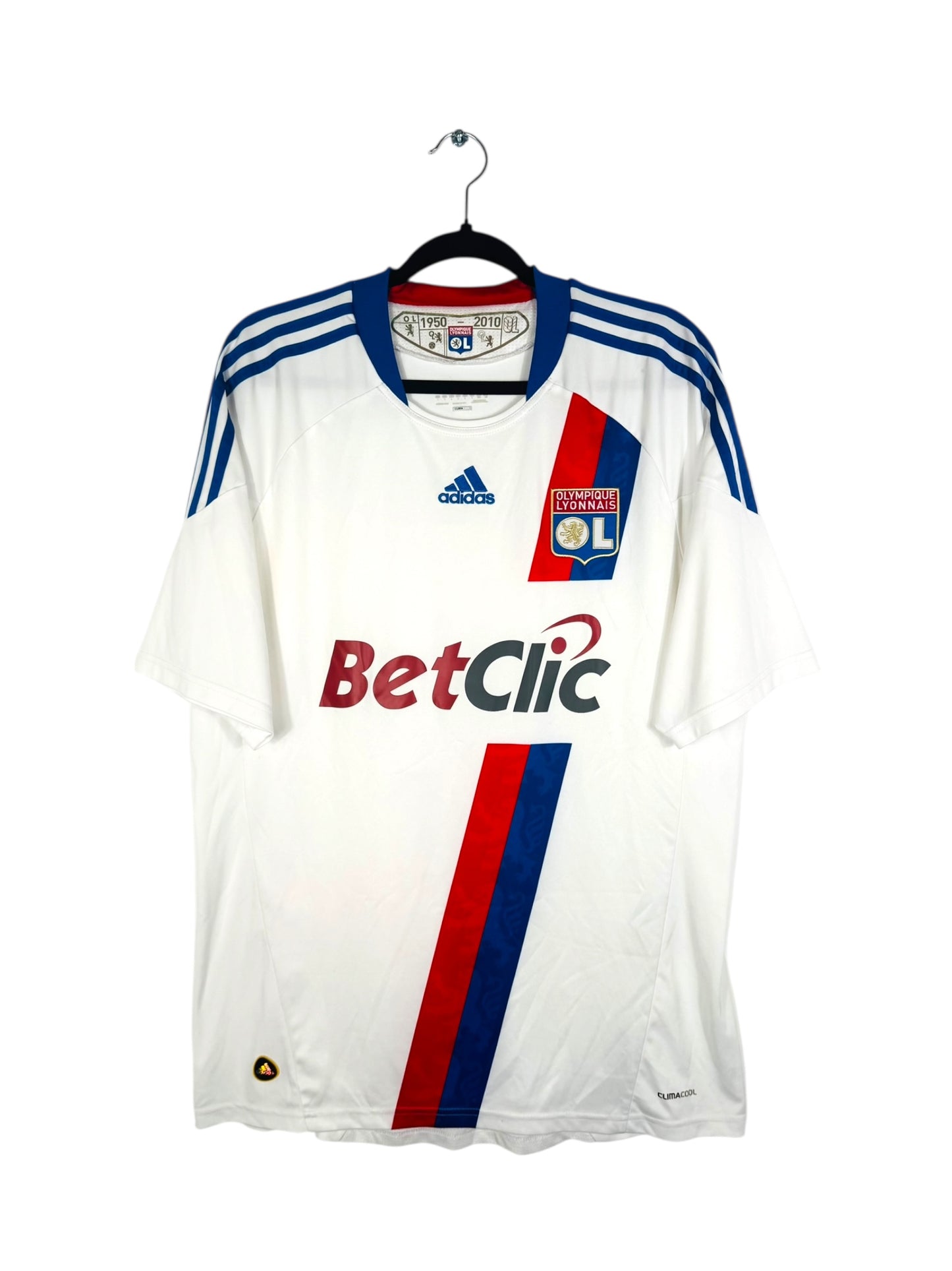 Maillot Olympique Lyonnais 2010-2011 domicile Adidas Bastos 11