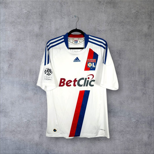 Maillot authentique Olympique Lyonnais 2010-2011 Domicile Adidas vue de face