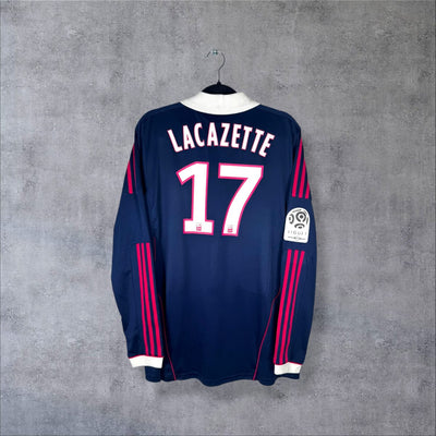 Olympique Lyonnais 2011-2012 Away Long Sleeve - Lacazette No.17 (XL)