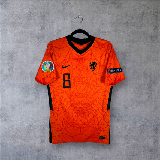 Maillot authentique Pays-Bas 2020-2022 Domicile Nike orange vue de face