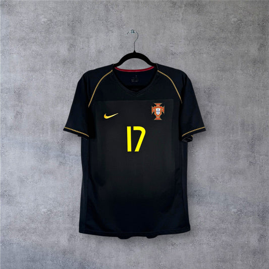 Maillot authentique Portugal 2006-2008 Extérieur Nike vue de face