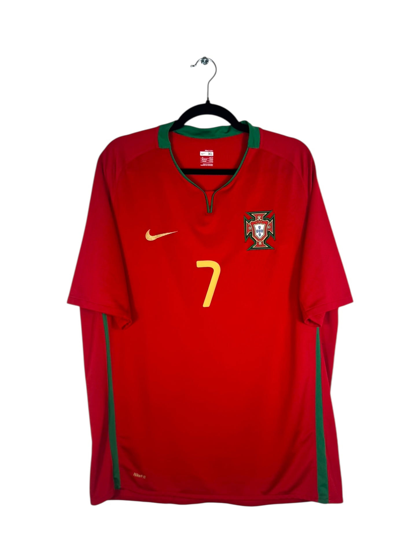 Maillot Portugal 2008-2009 domicile Nike Ronaldo 7 taille XL vue avant