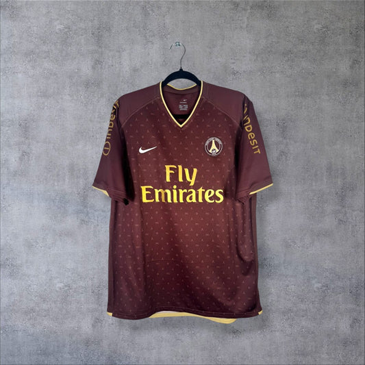 Maillot PSG 2006-2007 Extérieur - face sponsor Fly Emirates