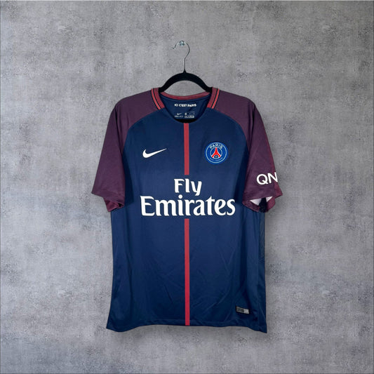 Maillot authentique PSG 2017-2018 Domicile Nike vue de face