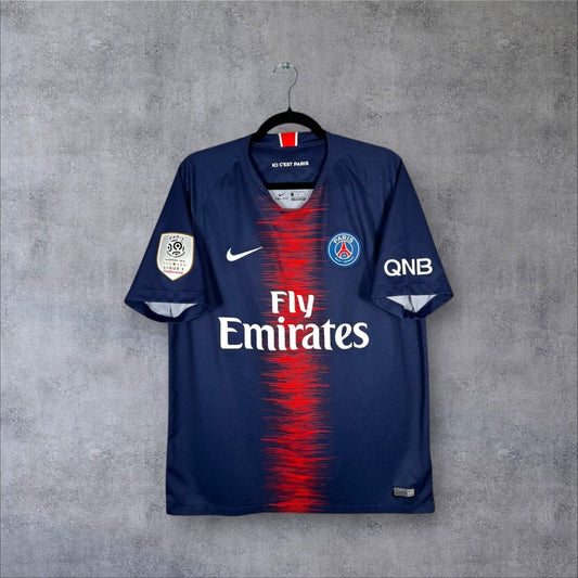 Maillot authentique PSG 2018-2019 Domicile Nike ondes sonores vue de face