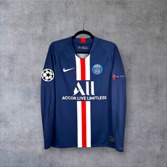 Maillot authentique PSG 2019-2020 Domicile Manches Longues Nike vue de face