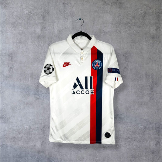 Maillot PSG third 2019-2020 Nike de face, bande Hechter, sponsor ALL Accor