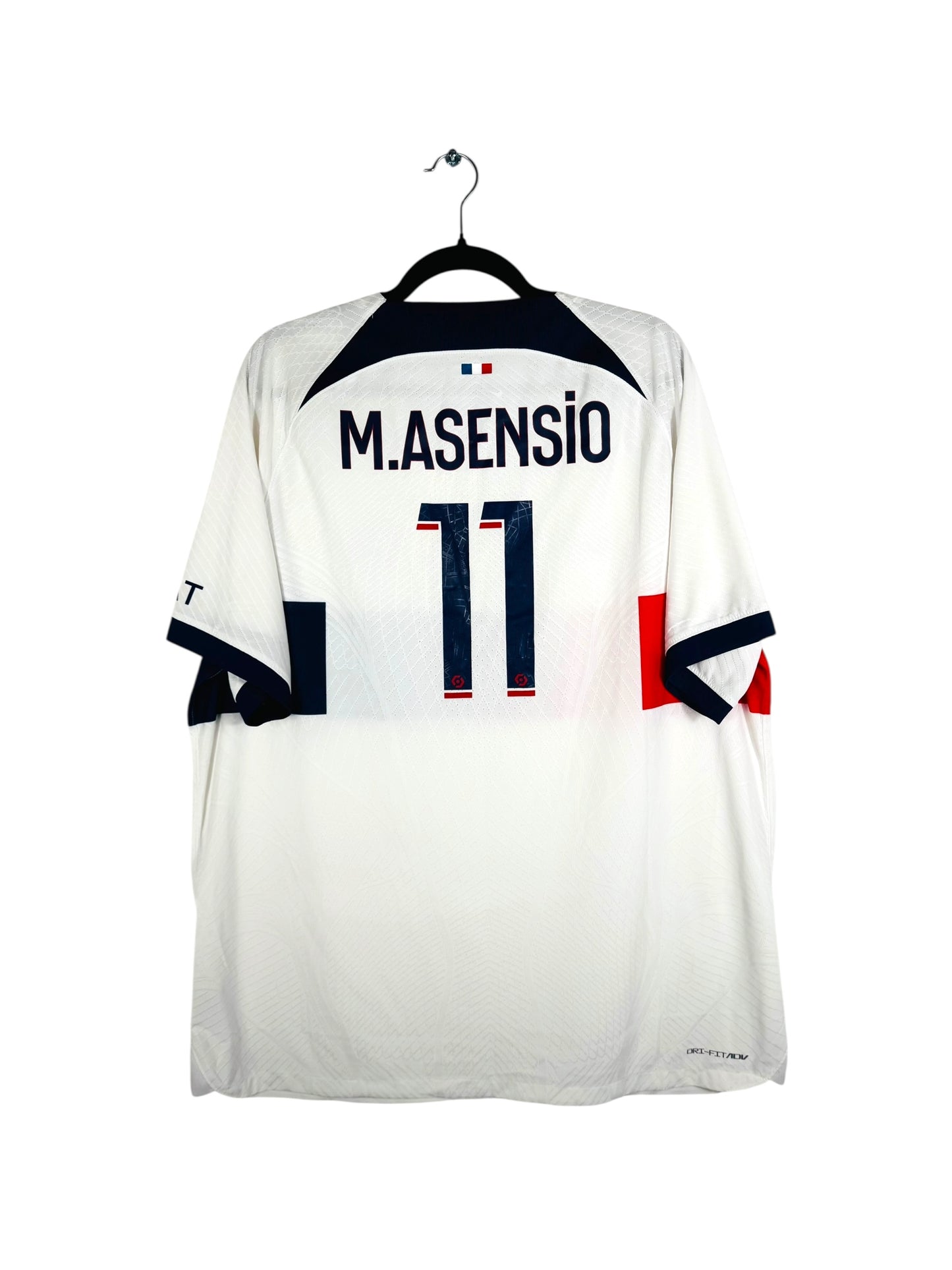 Maillot PSG 2023-2024 extérieur Nike Asensio 11 Pro Vapor Dri-Fit ADV blanc XXL vue arrière
