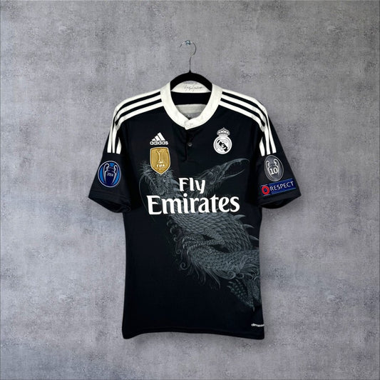 Maillot authentique Real Madrid 2014-2015 Third Dragon Adidas vue de face